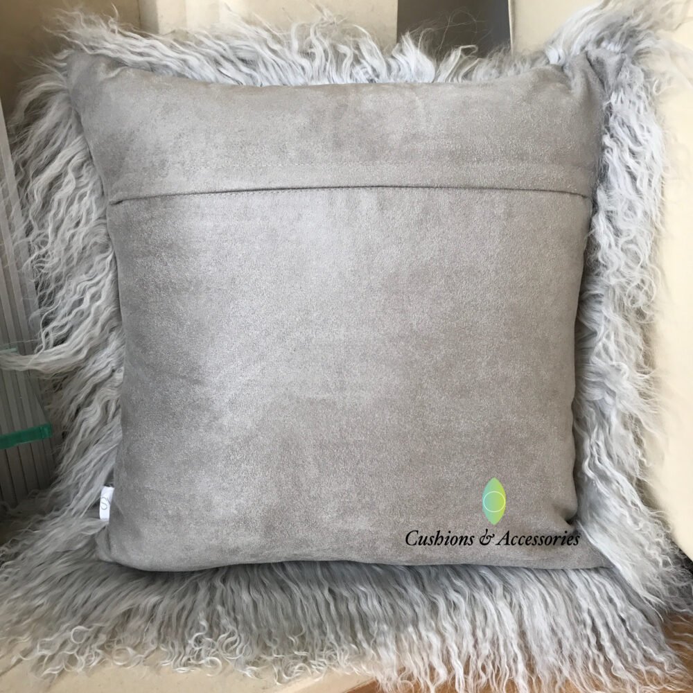 Grey mongolian cushion online